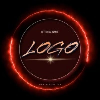 RED CIRCLE LOGO DESIGN TEMPLATE