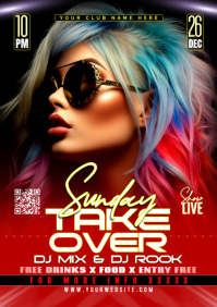 Red Club Event A3 template