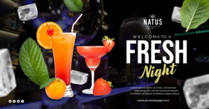 Sort cocktail night Facebook Shared Image Template