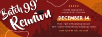 Red College Reunion Party Banner Facebook Cover Photo template