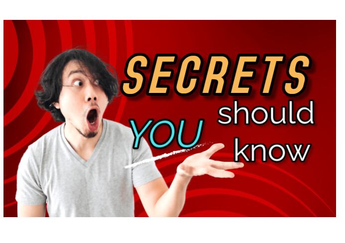 Red colourful YouTube thumbnail A4 template