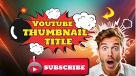 Red Comic Youtube Thumbnail Design template