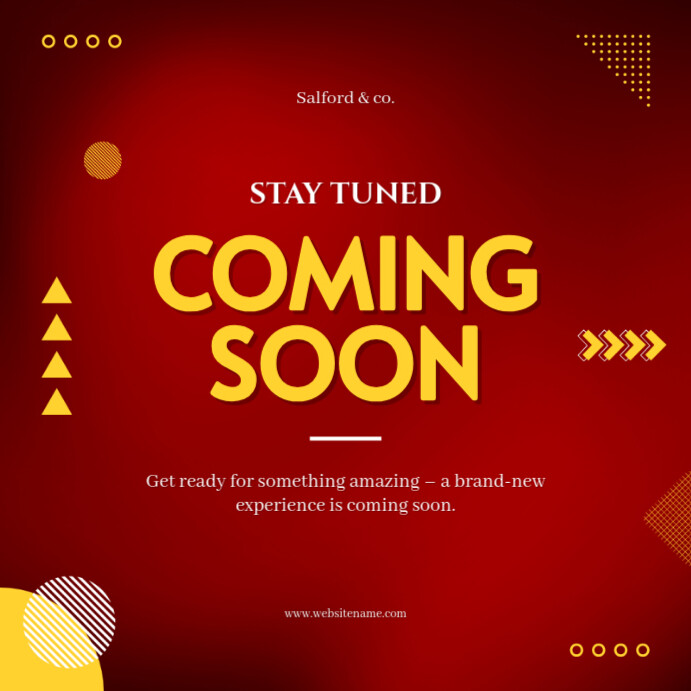 Copy of Red Coming Soon Instagram Post | PosterMyWall