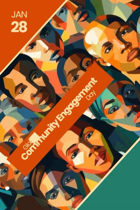 Engagment Poster Example Community Engagement Day Template | PosterMyWall
