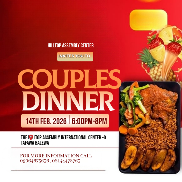 Red Couples Dinner Event Instagram Post Template | PosterMyWall