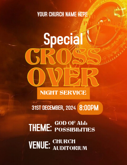 Red Cross Over Night Service Flyer (us Letter) Template | PosterMyWall