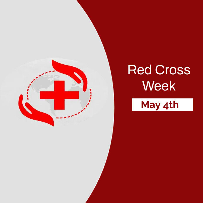 red cross week Template PosterMyWall