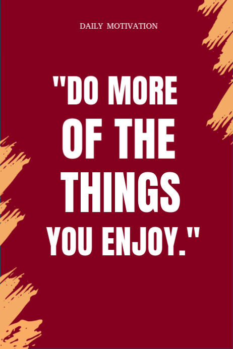 Red Daily Motivation Poster Template | PosterMyWall