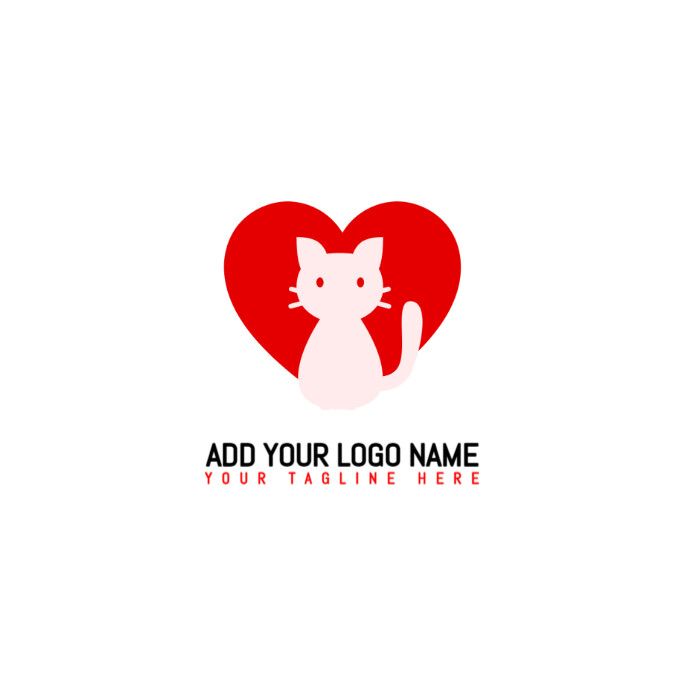 Red/dog/cat/care/brand/business/elegant/icon/symbol/veterinary/logotype/logo Mark/pet/vet Logo Logótipo template