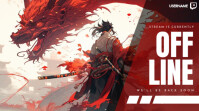 Red Dragon Anime Twitch Overlay template