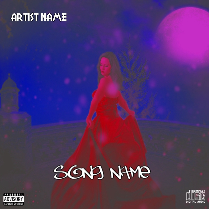 Purple Red Dress Album Covers Template | PosterMyWall Purple Red Dress Album Covers Template | PosterMyWall