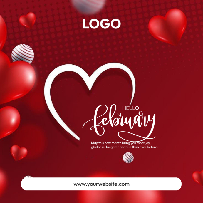 Copy of Red February Greeting Instagram Post | PosterMyWall