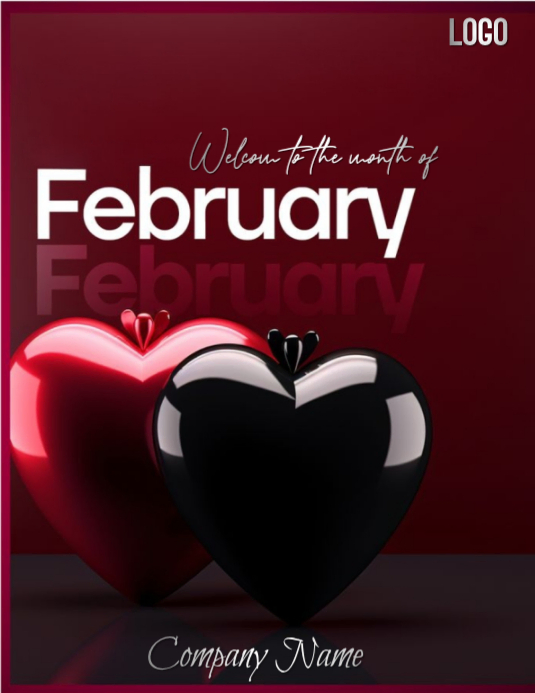 Copy of Red February Welcome Flyer | PosterMyWall