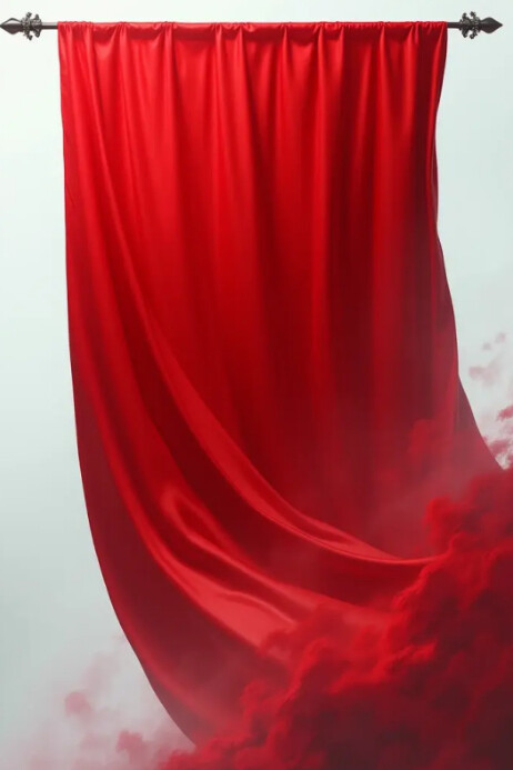 Red flag Poster template