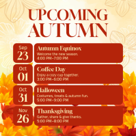 Rouge Autumn Events Instagram Post Template