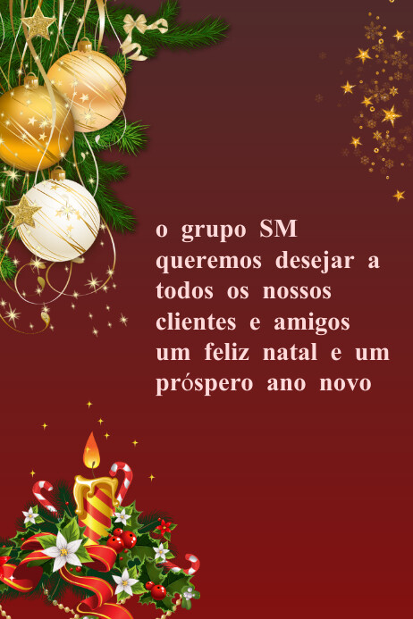 Red Floral Cartaz Natalino Felicitações Carta Poster template
