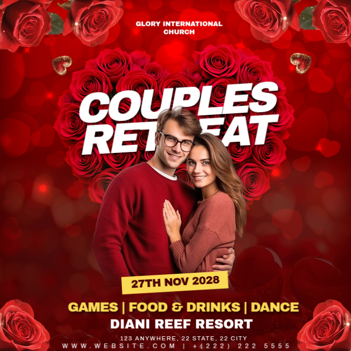 Plantilla de Couples Retreat Instagram Ad | PosterMyWall