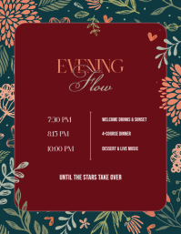 Red Dinner Party Invitation Flyer Template - Page 3