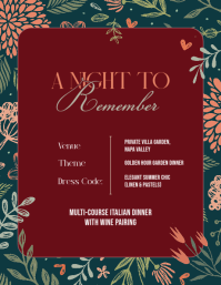 Red Dinner Party Invitation Flyer Template - Page 2