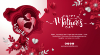 Red Floral Mother's Day Digital Display template
