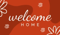 Red Floral We Tag template