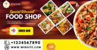 Red Food Discount Promotion Facebook Shared Image template