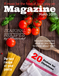 Red Food Magazine Cover Template Postermywall