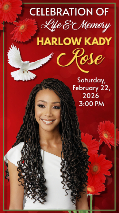 Red Funeral Flyer Memorial Flyer Template | PosterMyWall