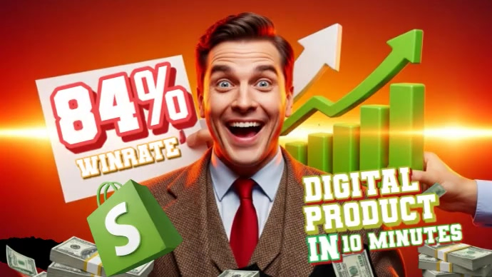 Red Futuristic Shopify Business Youtube Thumbnail Template | PosterMyWall