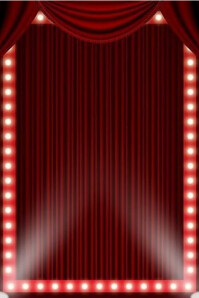 Red Futuristic Stage Lights Poster template