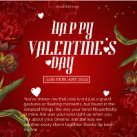 Red Futuristic Vale Instagram Post template