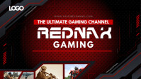 Red Gaming Channel YouTube Banner template