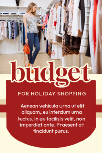 Rot Holiday Shopping Pinterest Graphic Template