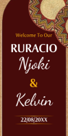 Red Ruracio Ceremony Rul-op banner 3' × 6' Template