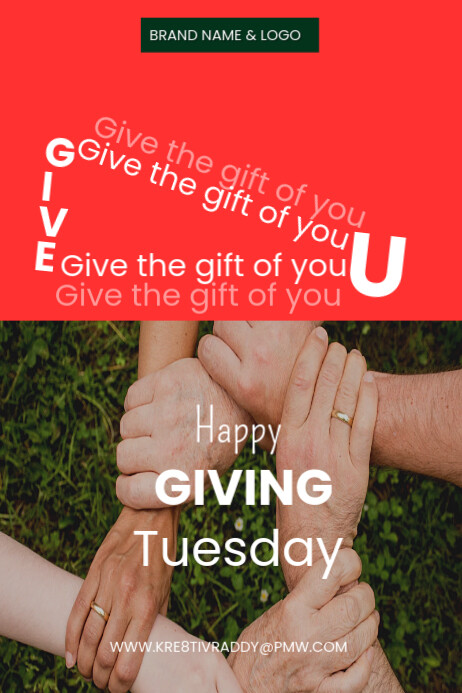 Red Giving Tuesday Poster Template | PosterMyWall