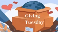 Red  Giving Tuesday  Youtube Channel Cover Photo template