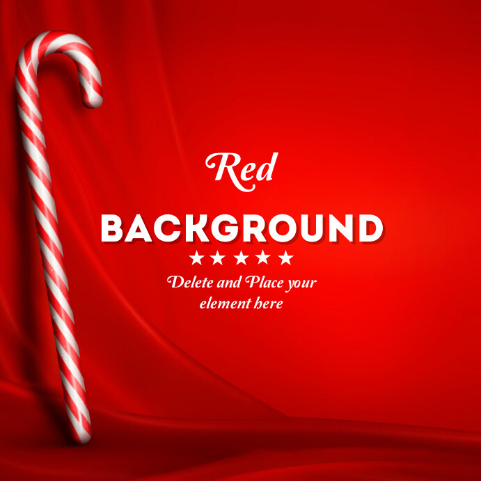 Red Gradient Background Chrismas Instagram Post template
