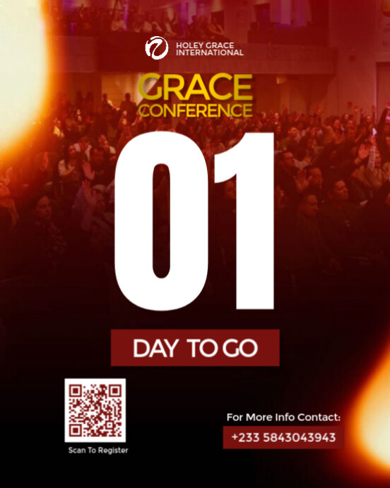 Copie de Red Gradient Church Event Countdown Flyer Instagram Portrait ...