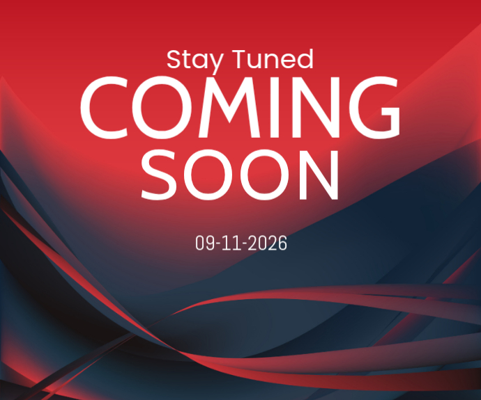 Red Gradient Coming Soon Announcement Medium Rectangle Template ...