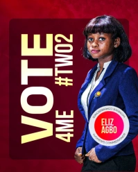 Red Gradient Election Flyer  Instagram Portrait template