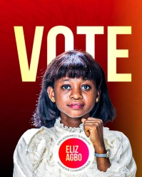 Red Gradient Election Flyer  Instagram Portrait template