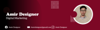 Red Gradient Linkedin Banner Linkedin Background Image template