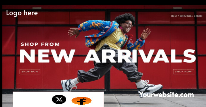 Red Gradient New Arrivals Facebook Event Cove template