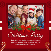 Red Joyful Christmas Instagram Post Template | PosterMyWall