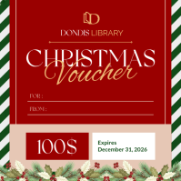 Red Christmas Voucher Instagram Post Template