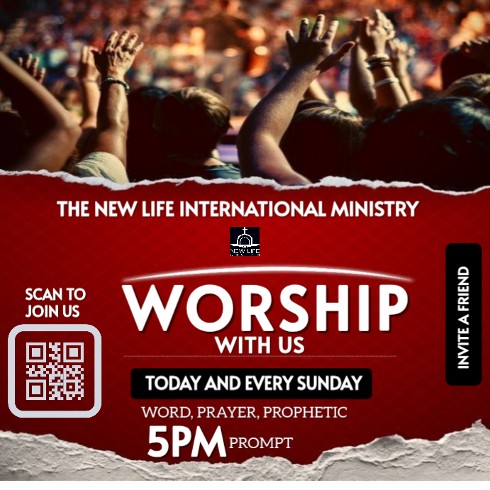 Red Grunge Church Worship Service Invitation Instagram Post Template ...