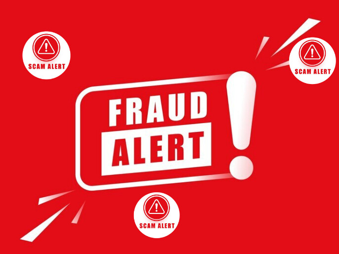 Copy of Red Grunge Fraud Alert Presentation | PosterMyWall