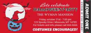 Vermelho Halloween Party Portada de Facebook Template