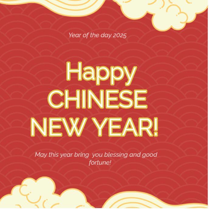 Red Happy New year Template | PosterMyWall