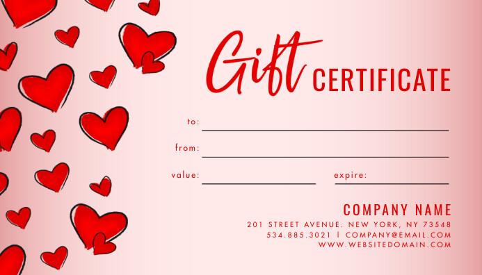Company Gift Certificate Template Company Gift Certificate Template